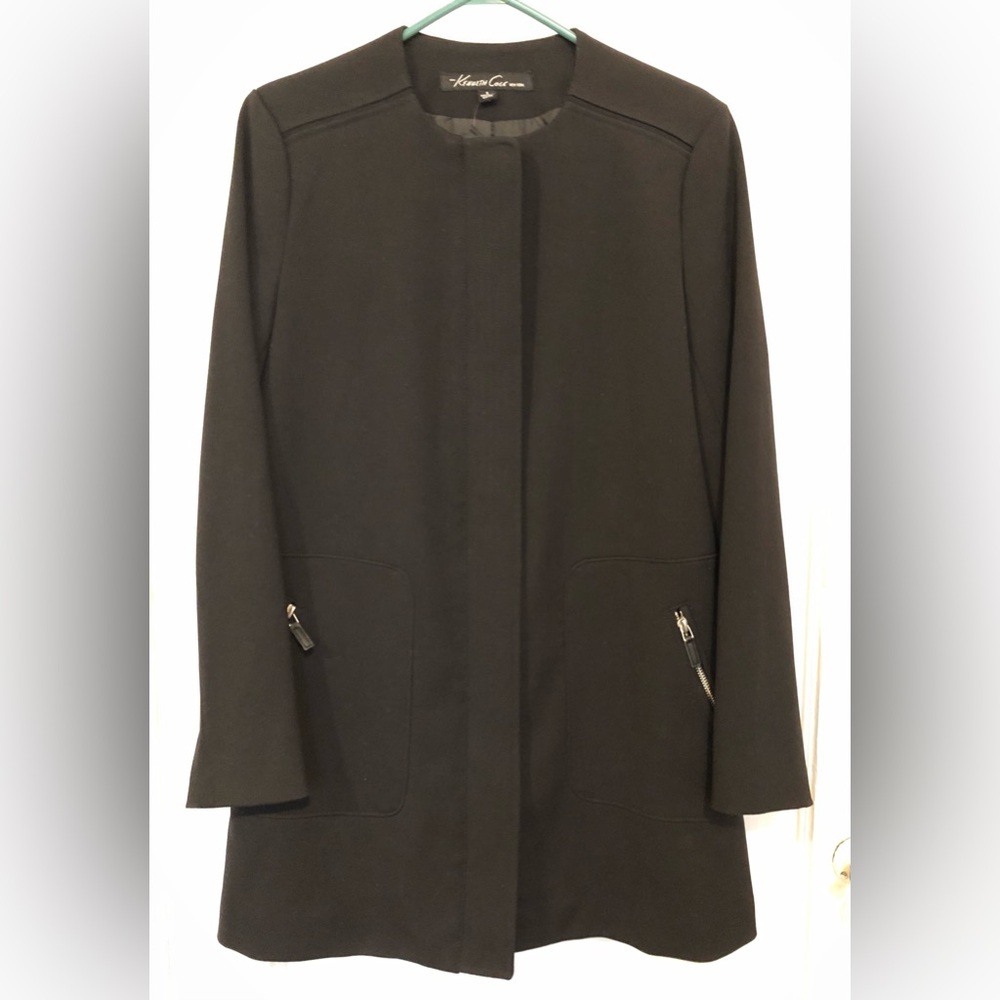 Kenneth Cole Women's Black Trench Coat